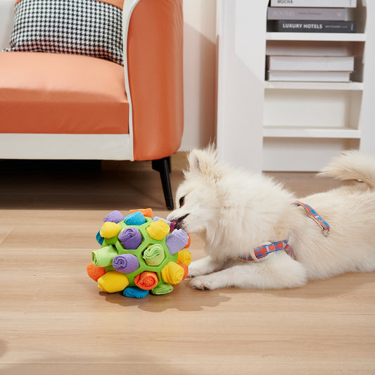 Dog Sniffing Ball Puzzle Toys Inscrease IQ Slow Dispensing Feeder Folderble Dog Now Sniff Toy Pet Traning Game Intelligence Toy