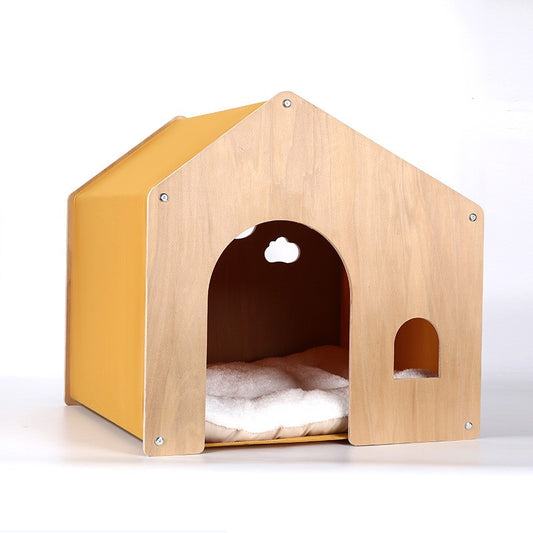 Wooden Kennel House Environmental Protection Solid Wood Pet Tent