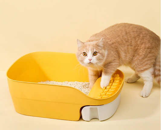 Colorful Splash-proof Cat Litter Tray