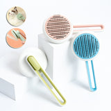 Round Pet Hair Remover Automatic Massage Comb