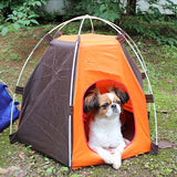 Camping Indoor Outdoor Pet Tent Small Dog Cat House Sunscreen Portable Foldable Puppy Kennel Cat Nest Dog Sleeping Bed