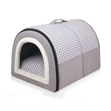 Portable Checkered Tunnel Pet House