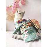 Kimono-style cat clothes