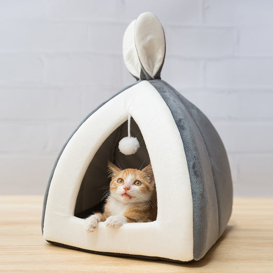 Cute Bunny Drop Cat House