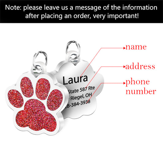 Customized Personality Stainless Pet Id Tag