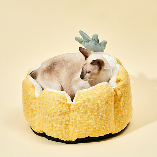 Pineapple Cat Cushion Four Seasons