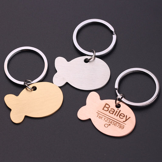 Personalized Pet ID Tag Keychain