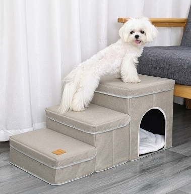 Kennel Cage Multifunctional Dog Stairs Upper Bed Sofa Puppy Climbing Pet Supplies
