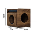 Side Wooden Table Cat Hideout Bed House