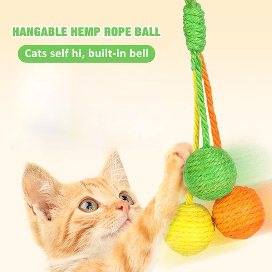 Chewable Scratcher For Cat Sisal Rope Ball