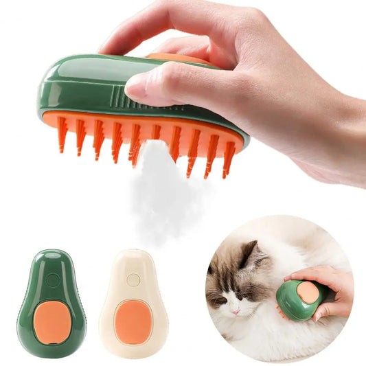Fruit Steamy Cat Electric Grooming Brush