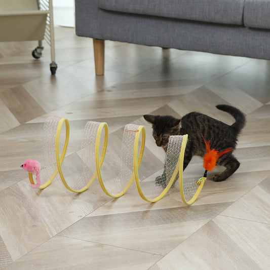 Mouse Shape Balls Foldable Cat Stick