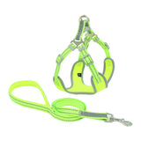 Reflective and breathable mesh dog harness