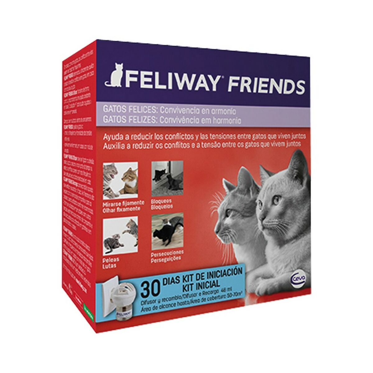Feliway Friends Starter Kit(Dedicated fumigator + diffuser)cat stress relief fumigator