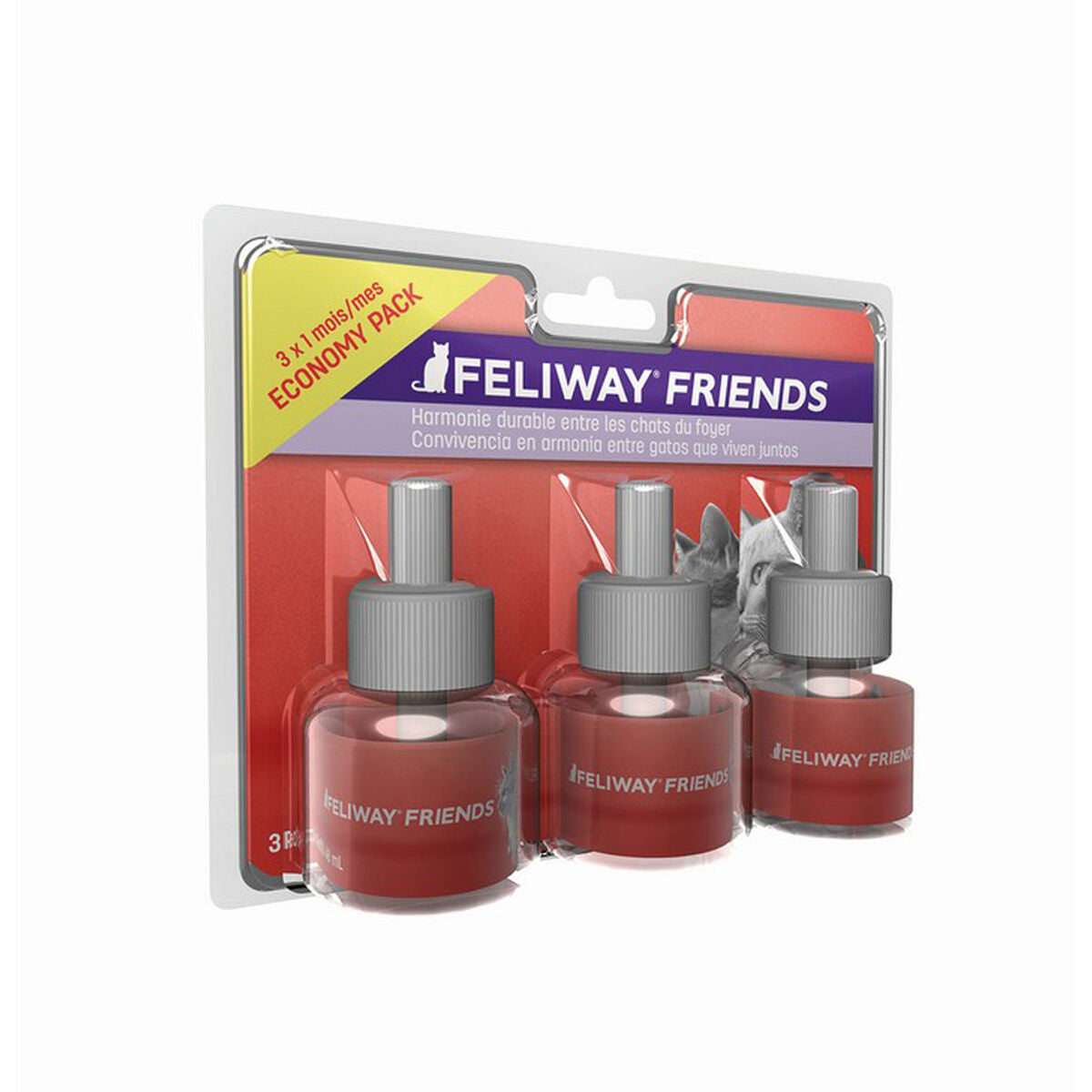 Feliway Friends Refill Cat Stress Relief Fumigator 3 x 48 ml