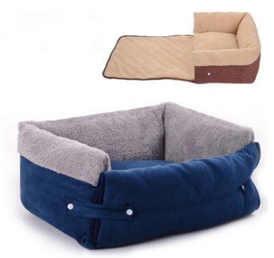 Flip Nest Removable Pet Beds with Blanket