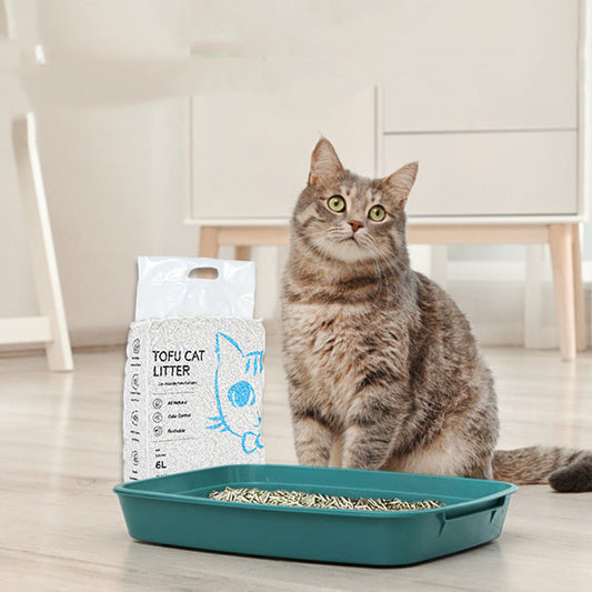 6L Tofu Dust-free Cat Litter Clumps Quickly And Dissolves Easily In Water