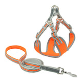 Reflective and breathable mesh dog harness
