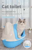 Cat Head Semi-closed Cat Toilet Litter Box