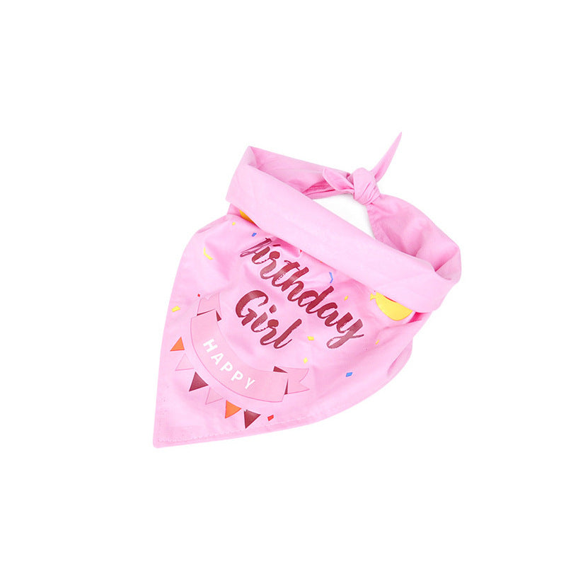 Cute pet birthday party scarf
