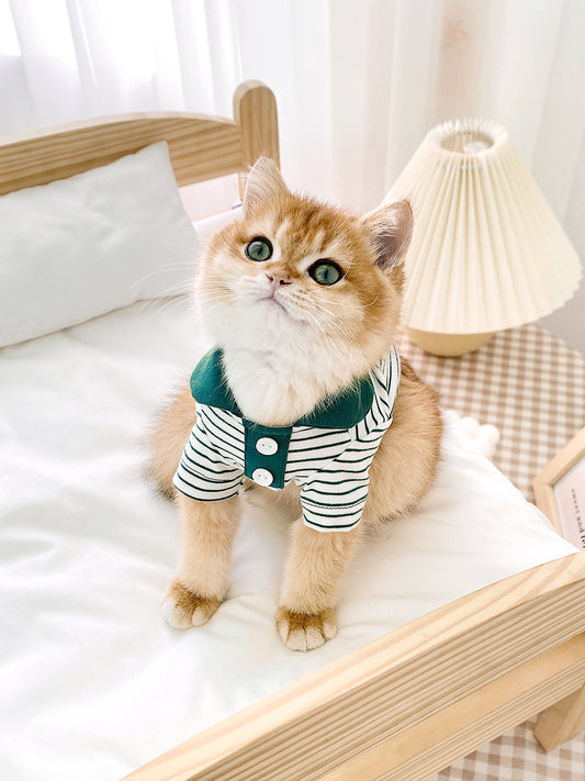 Cute Stripe Polo Shirt Clothes
