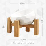 Ceramic Wooden Stand Feeder