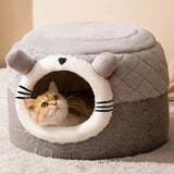 Warm Thickened Purring Cat Bed