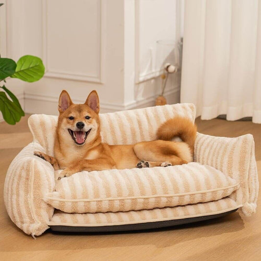 Striped Pet Large Sofa Bed