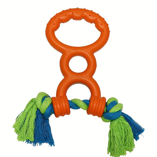 Rubber Two Loops Half Drawstring Pet Toy