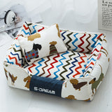 Puppy Pattern Pet Bed Creativity Of Removable And Washable
