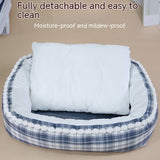 Checked pattern Wider Pet Cushion
