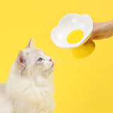 Creative Cute Flower Ceramic Cat Bowl