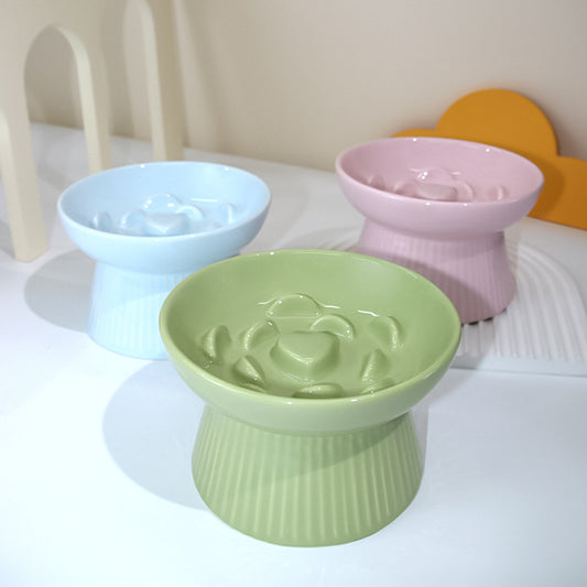 ceramic speed controlled feeding bowl