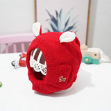 Knitted Rabbit Ear Pet Hat