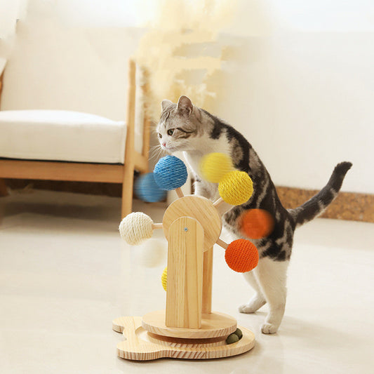 Rotary Ball Toy Cat Scratcher Board