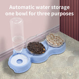 Cat Double Bowl with Refill Dispenser