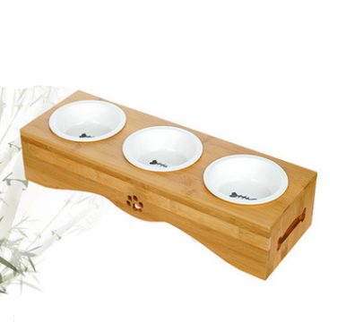 Cute Wooden stand Illustration Bowl