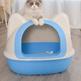 Cat Head Semi-closed Cat Toilet Litter Box