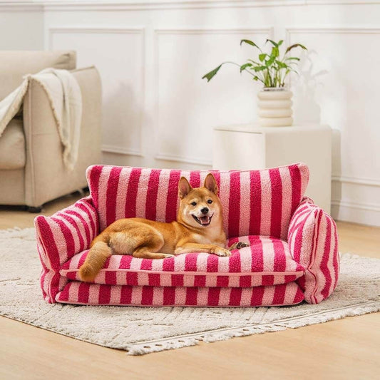 Striped Pet Large Sofa Bed