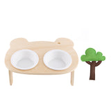 Feed Bowl with a Plant Doll Rack