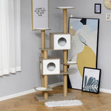 PawHut 69.75" Cat Tree Condo Tower Kittens Activity Stand House with