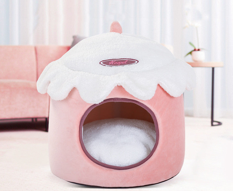 Pink Cup Cake Pet Bed House
