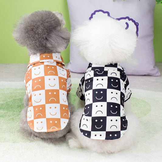 Checkered Shirt Pet Clothes