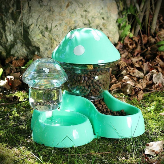 Mushroom-shaped Supplemental Feeder Pet Bowl