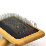Bamboo And Wood Air Cushion Slicker Brush