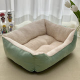 Square Woolly Cat Bed