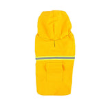 Waterproof raincoat with safety reflective stripes
