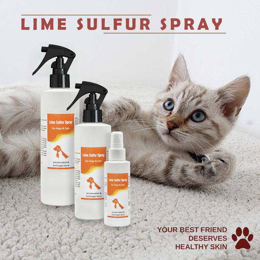Healthy Paw Life - Lime Sulfur Spray - Pet Care for Dry and Itchy Skin